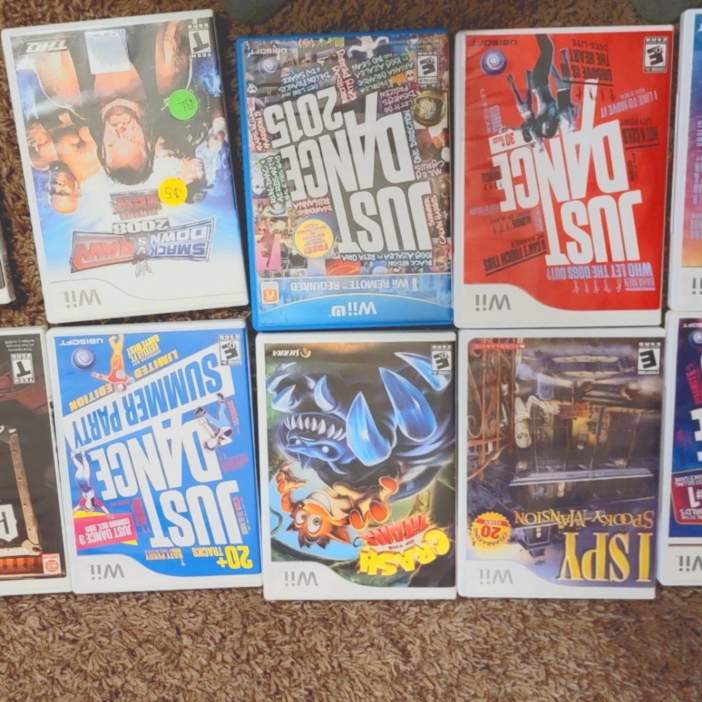 Wii console and games